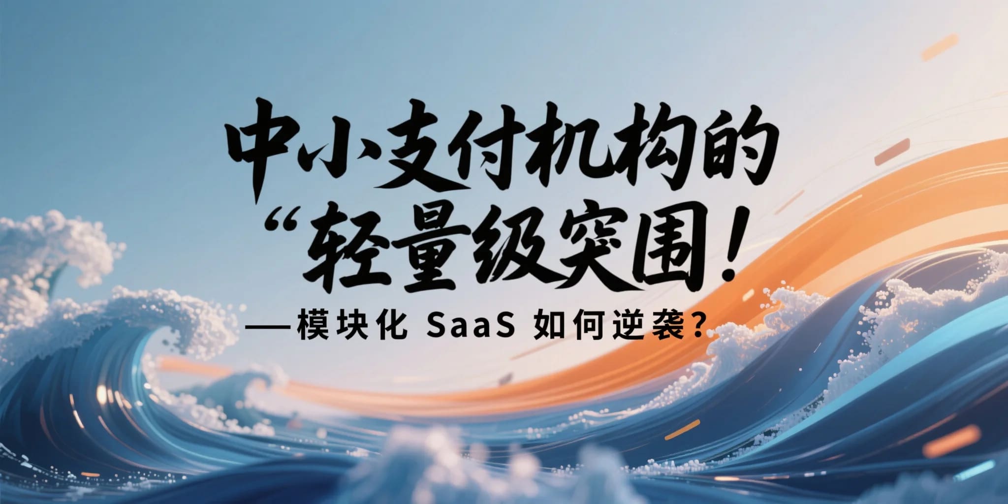 中小支付机构的“轻量级突围”——模块化 SaaS 如何逆袭？